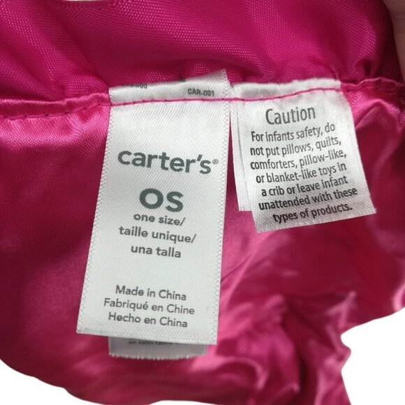 Carters Pink Doll Rattle Plush Lovey Lovie Security Blanket Love You Ruffle - Picture 10 of 10